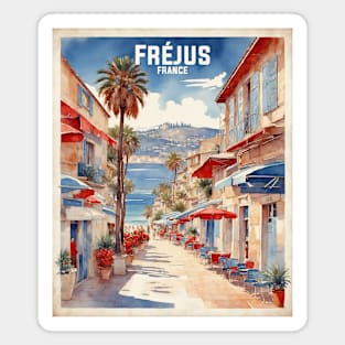 Frejus France Vintage Travel Poster Tourism Magnet